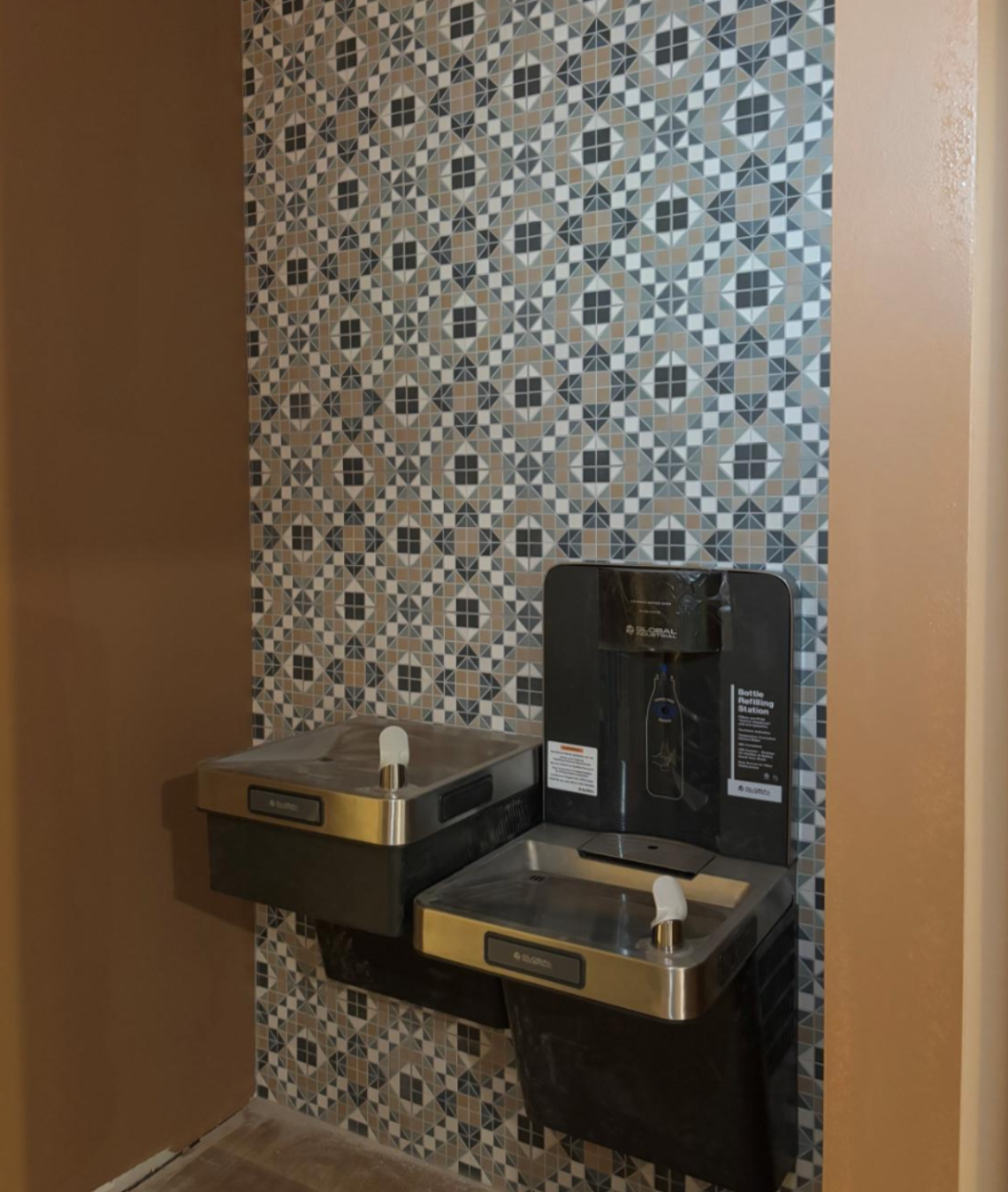 Water fountain installed on Level 2 at Rambler Atlanta.